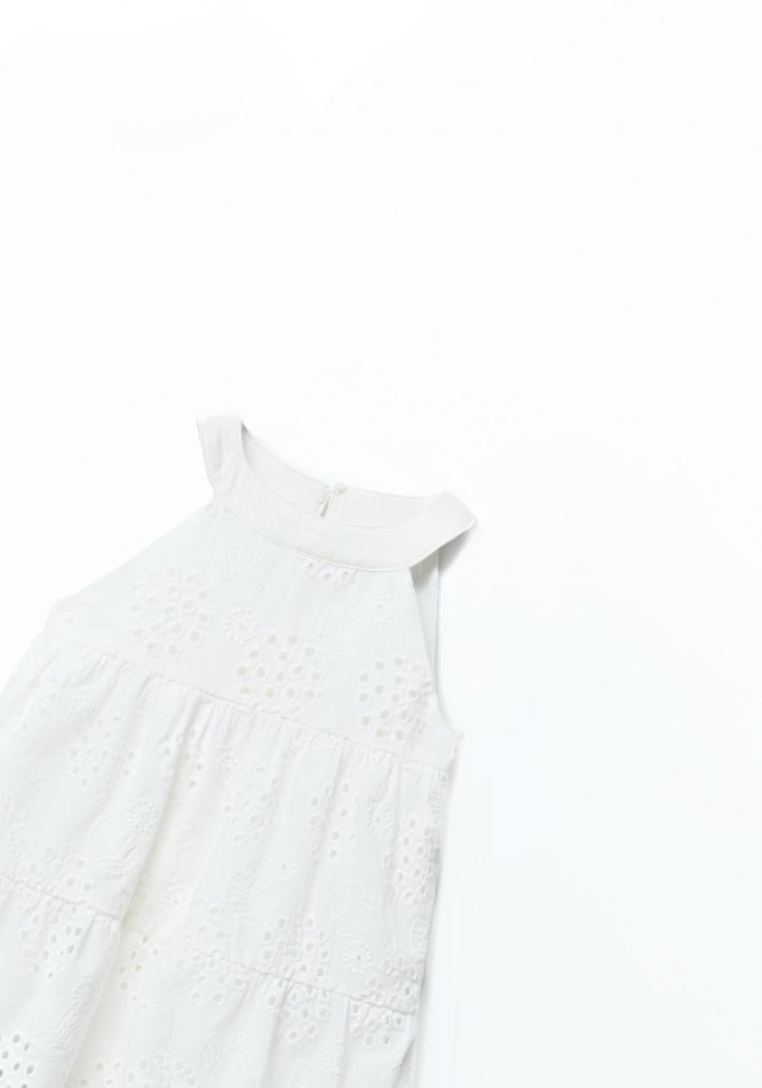 Sfera White eyelet dress - White 1 Shaws Department Stores