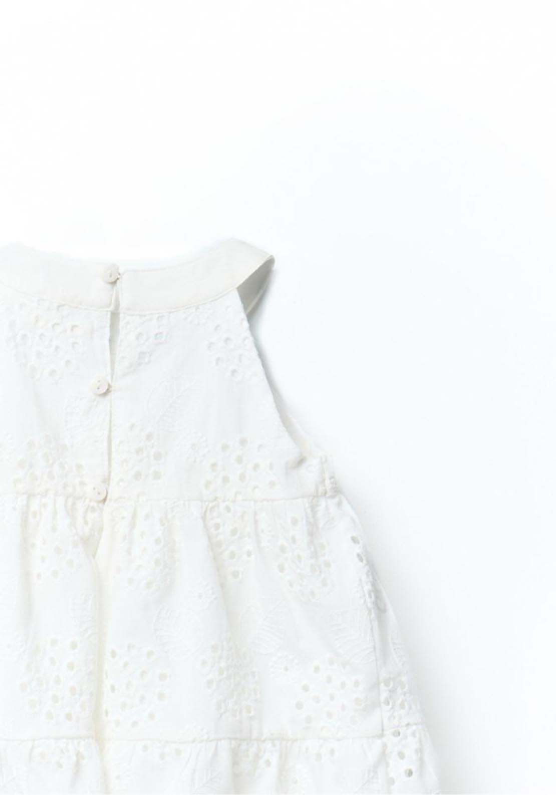 Sfera White eyelet dress - White 2 Shaws Department Stores
