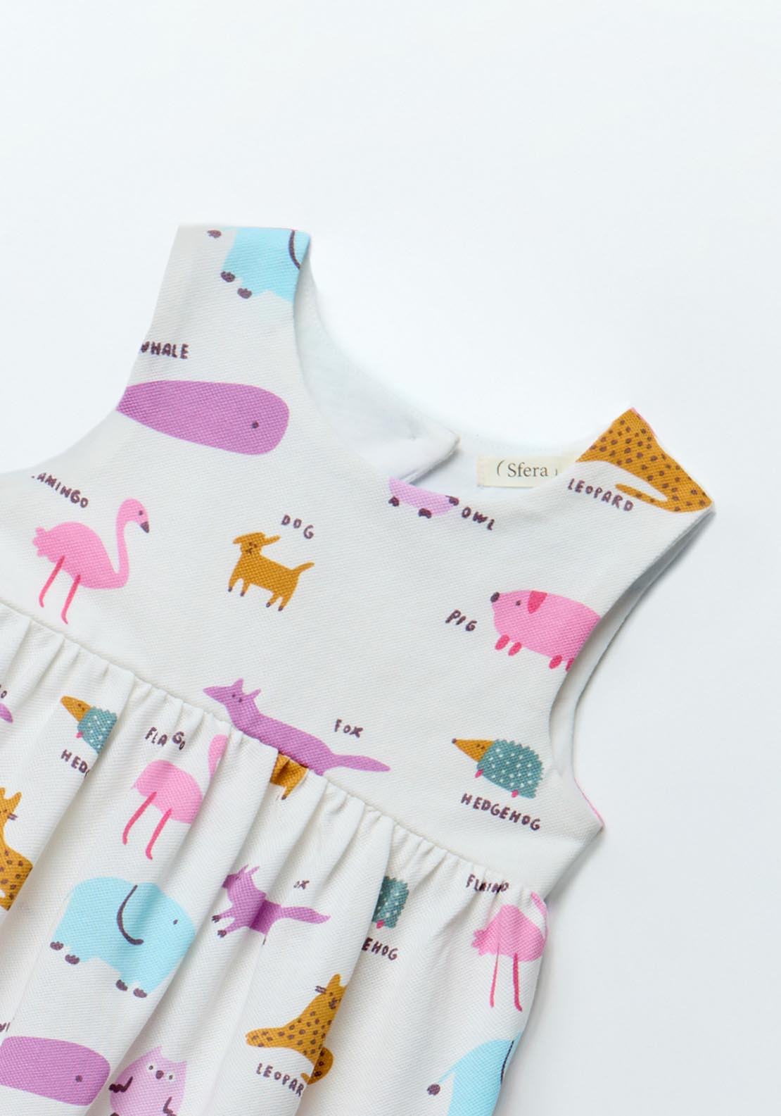 Sfera Animal print dress - White 1 Shaws Department Stores