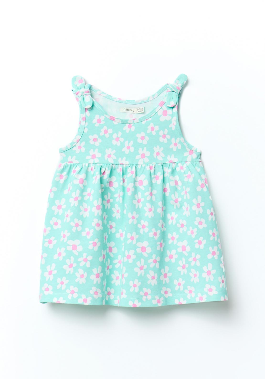 Sfera Flower Print Dress - Blue 1 Shaws Department Stores