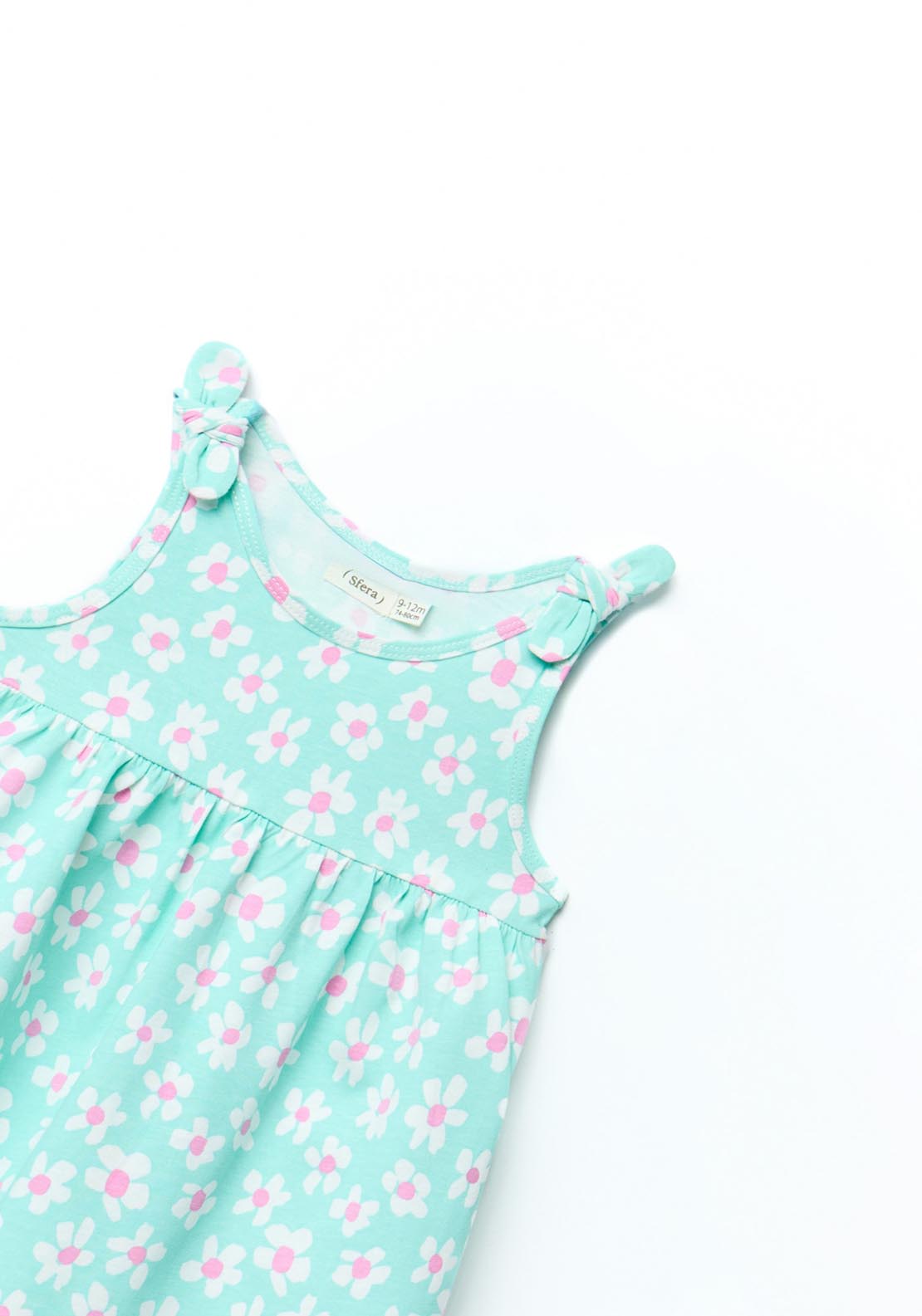 Sfera Flower Print Dress - Blue 2 Shaws Department Stores