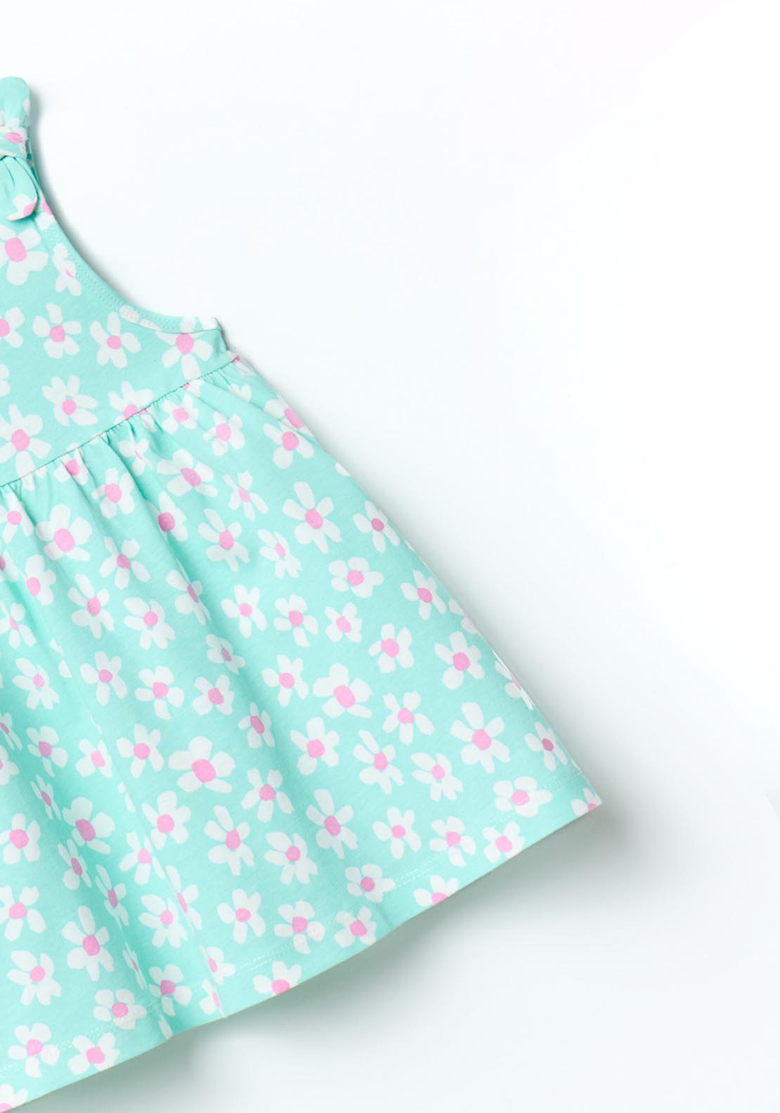 Sfera Flower Print Dress - Blue 3 Shaws Department Stores