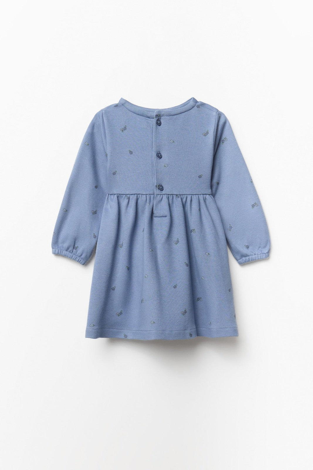 Floral Print Dress - Blue