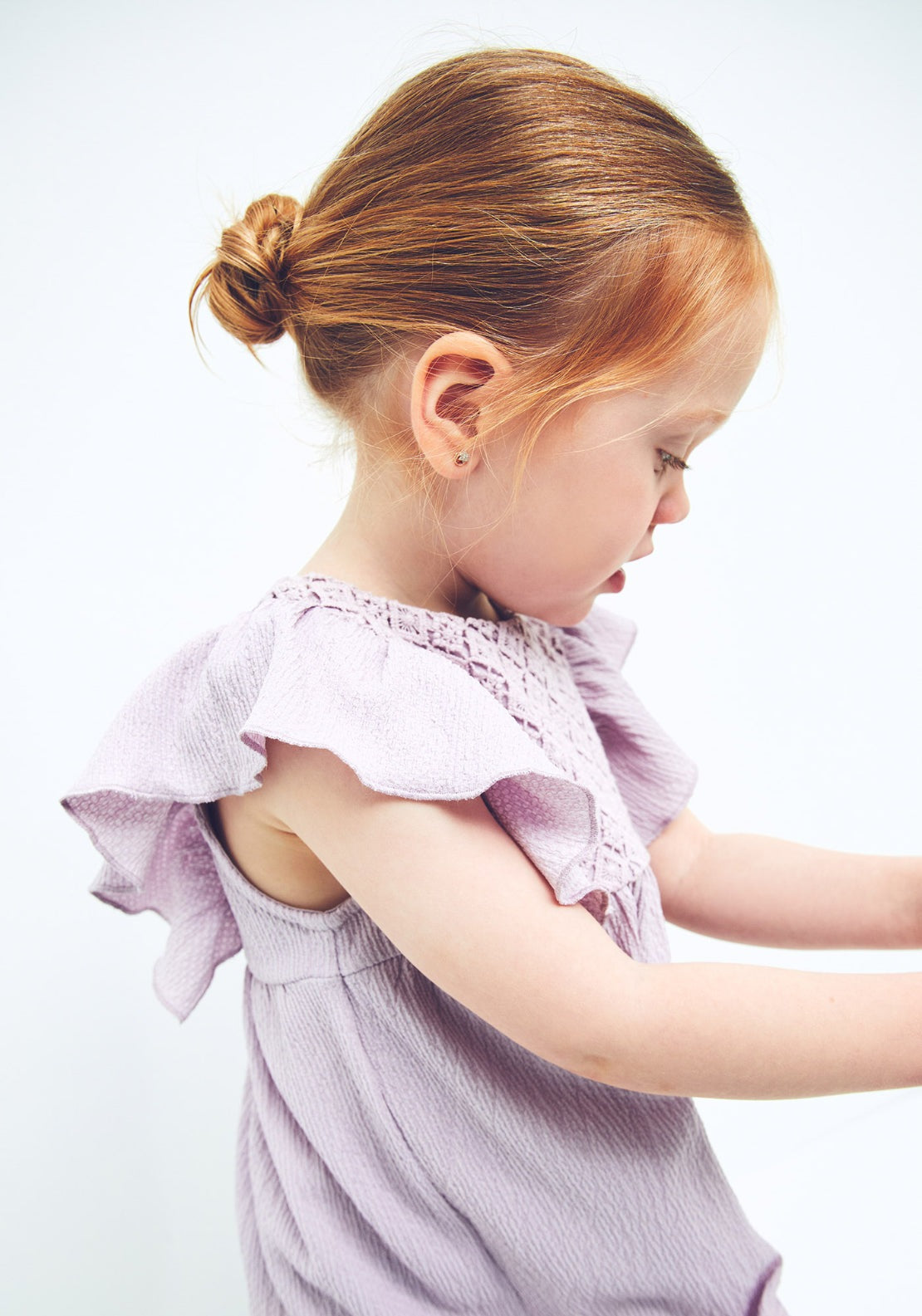 Wrinkle Effect Dress - Lavender