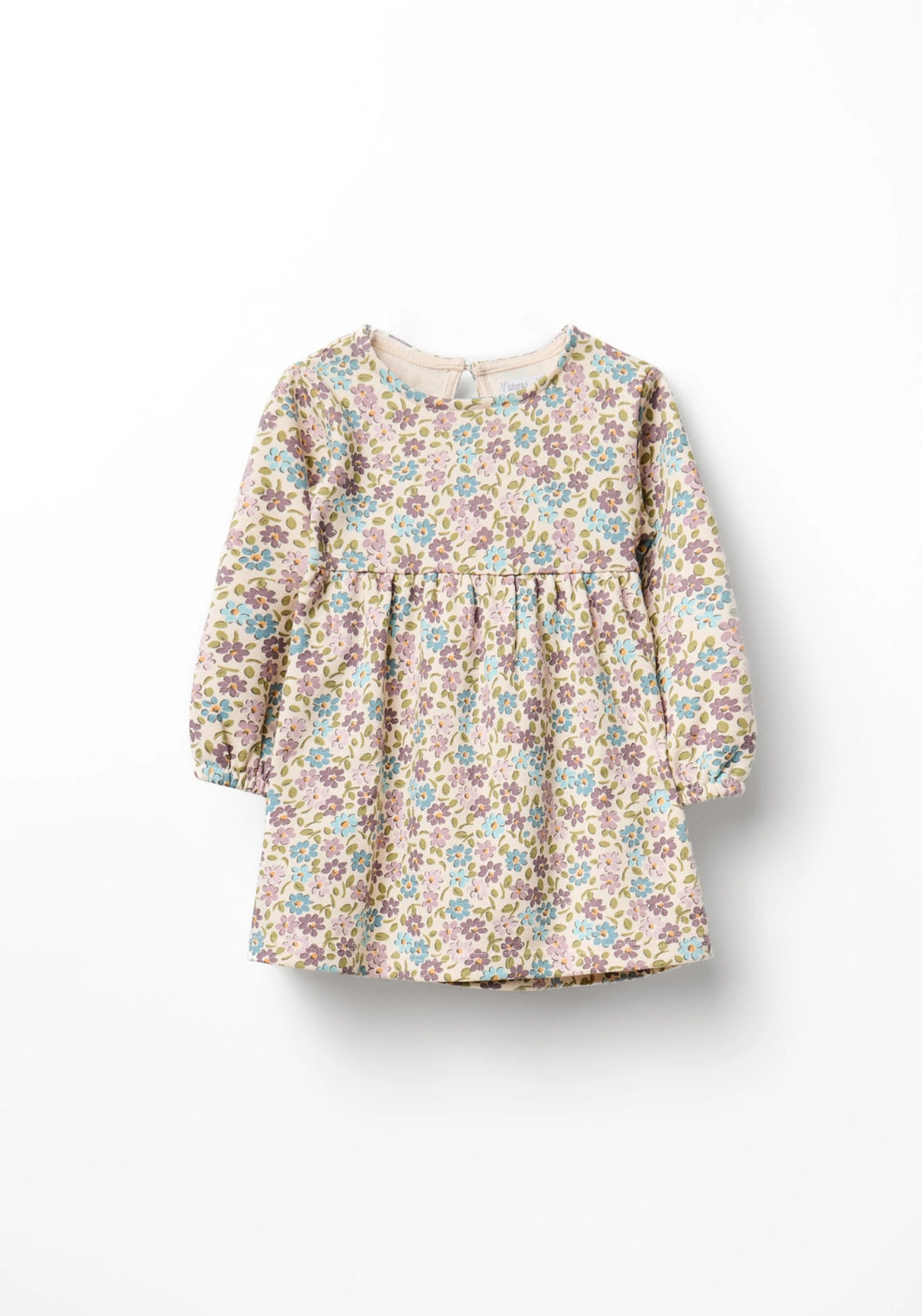 Floral Printed Dress - Cream