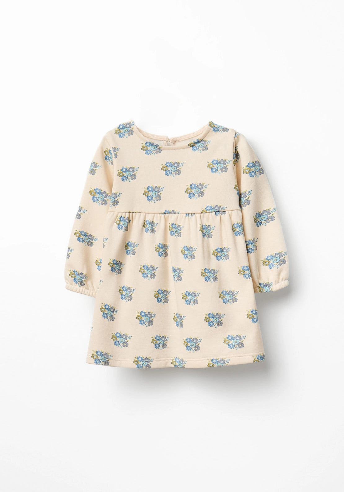 Floral Print Dress - Cream Ivory