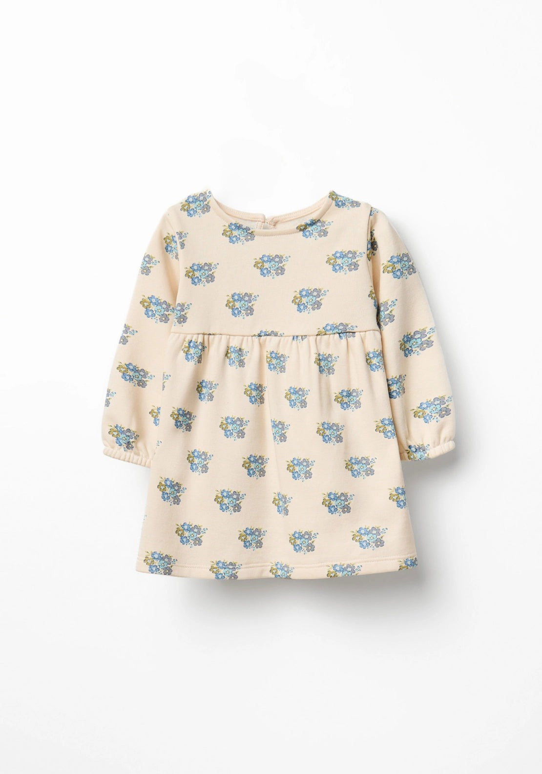 Floral Print Dress - Cream Ivory