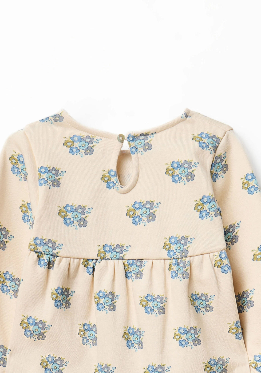 Floral Print Dress - Cream Ivory