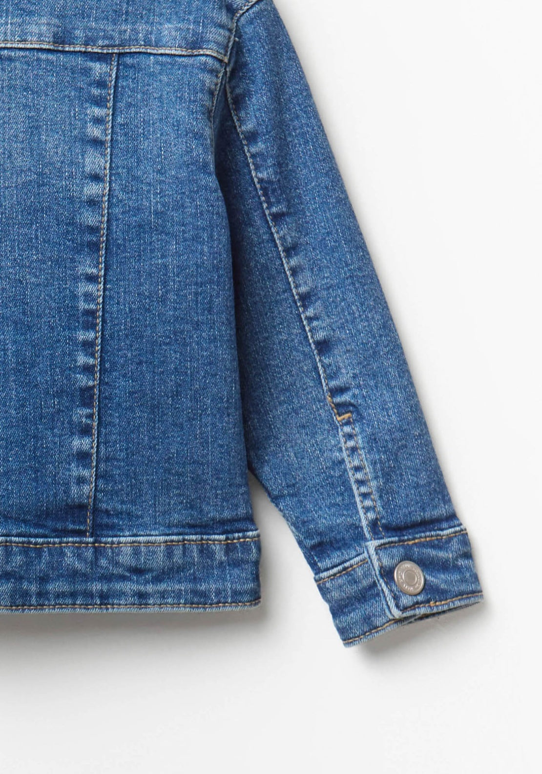 Plain Denim Jacket - Denim Medium Wash
