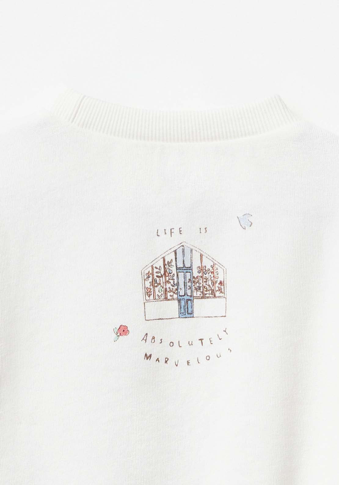 Sfera Baby Girl Print Sweatshirt - Beige 3 Shaws Department Stores