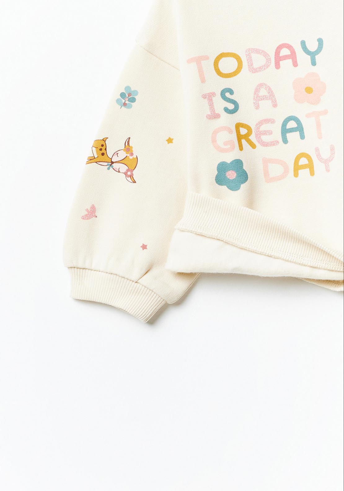 Sfera Multi-design sweatshirt - Beige Toasted 3 Shaws Department Stores