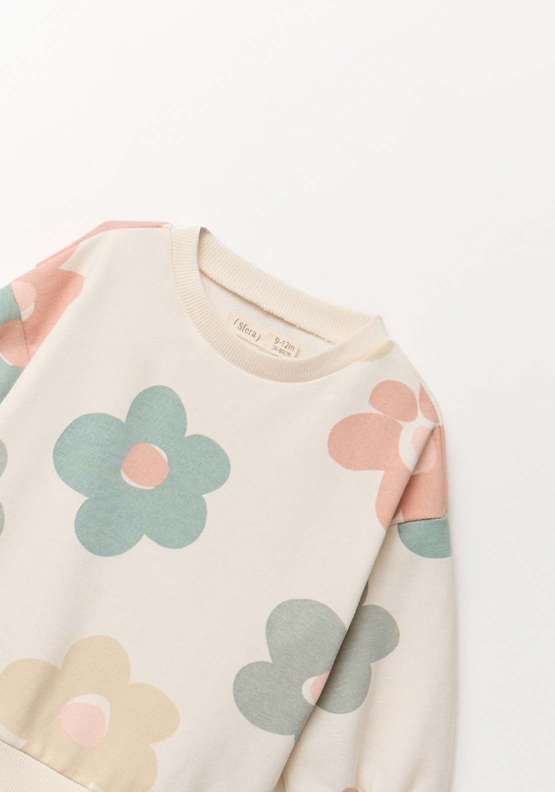 Printed Sweatshirt - White Ice