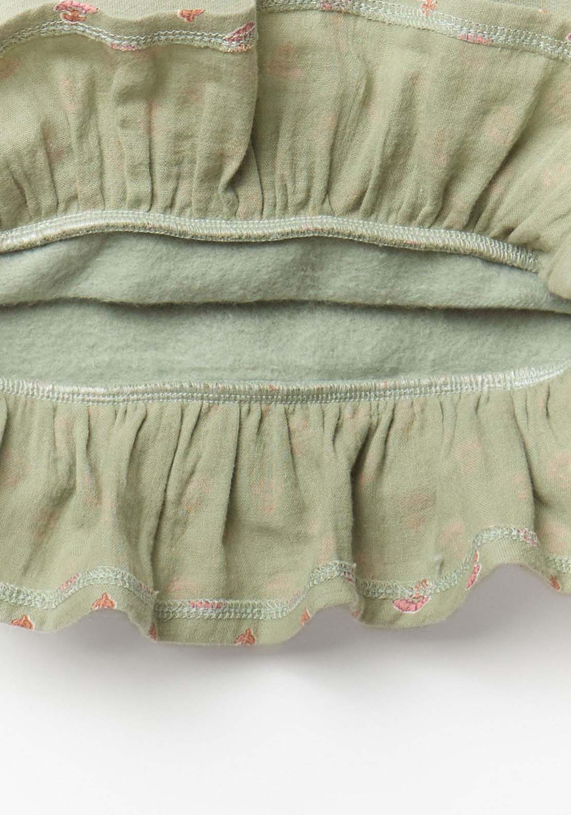 Vase Sweatshirt with Under Shirt - Cream