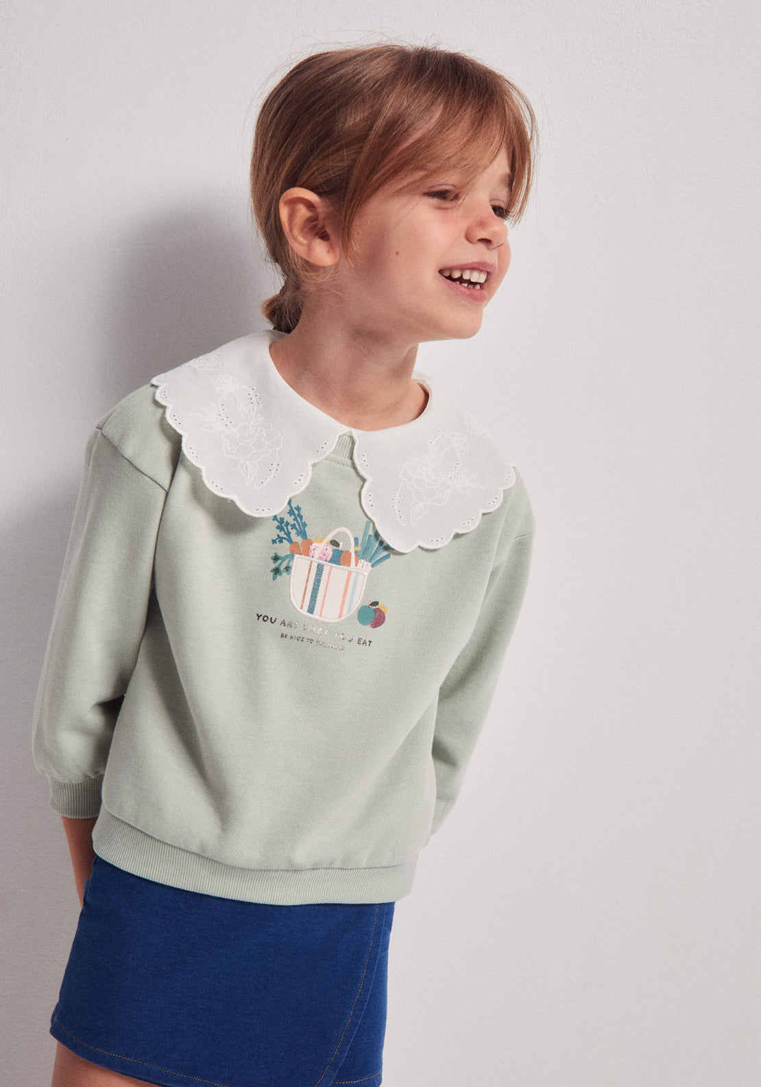 Basket Patch Sweatshirt - Green