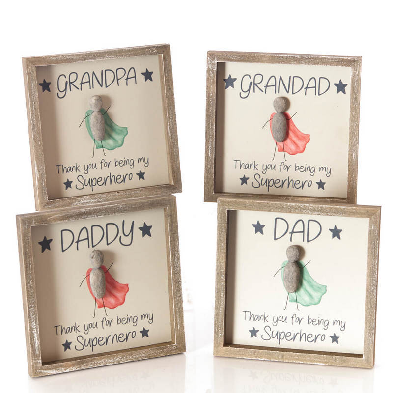 The Home Collection Superhero Framed Wooden Plaque With Resin Cape - 4 Designs 2 Shaws Department Stores