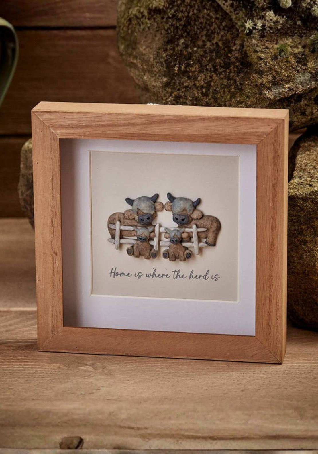 The Home Collection Herd Wood Frame Pebble Picture 1 Shaws Department Stores