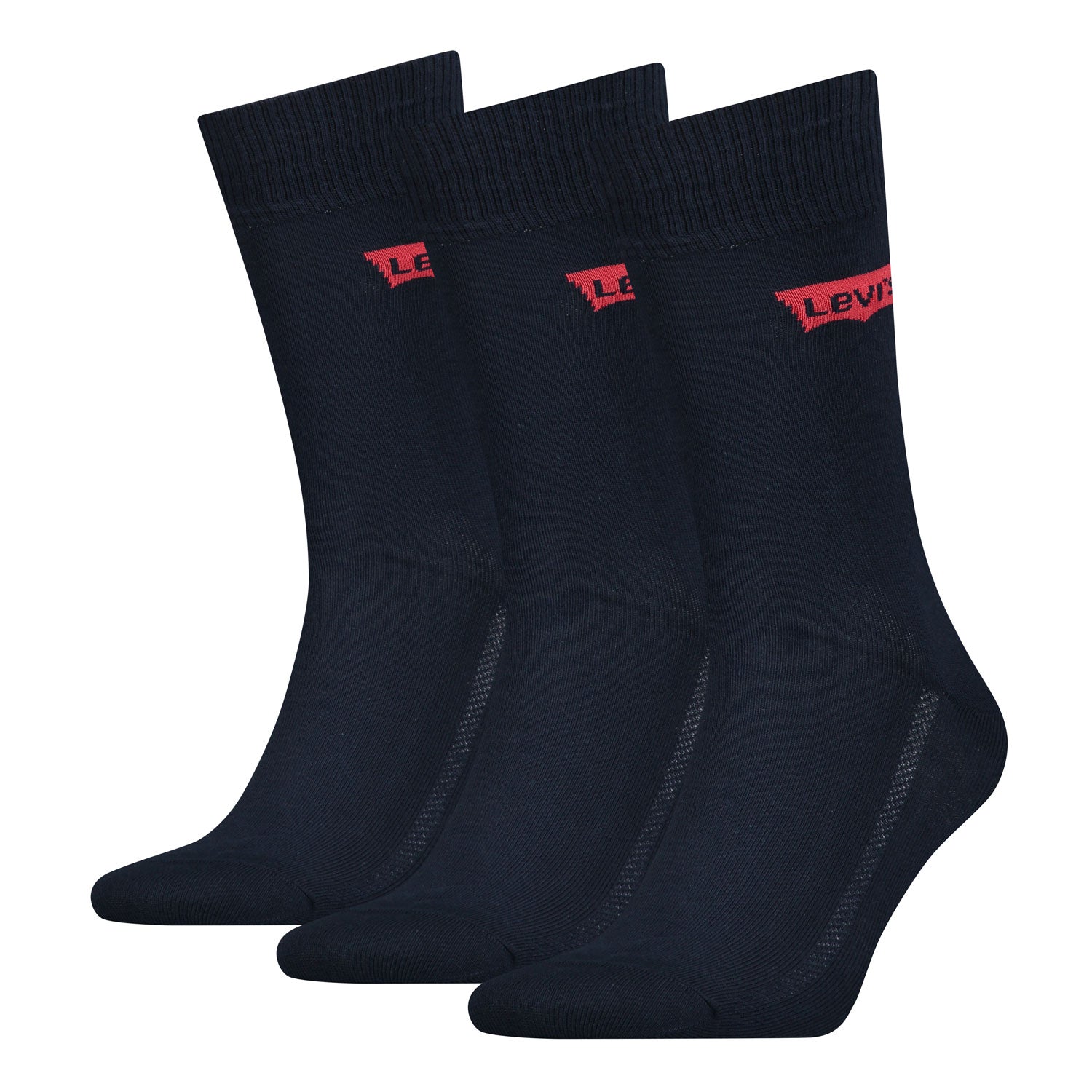 Levis Levis 168sf Regular Cut 3 Pack Socks - Navy 1 Shaws Department Stores