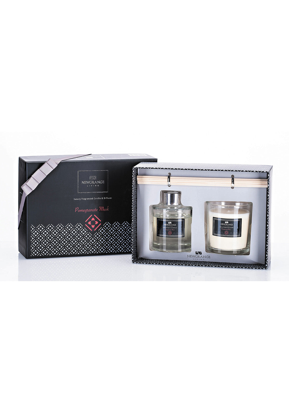 Newgrange Living Luxury Pomegranate Musk Candle &amp; Diffuser Set 1 Shaws Department Stores