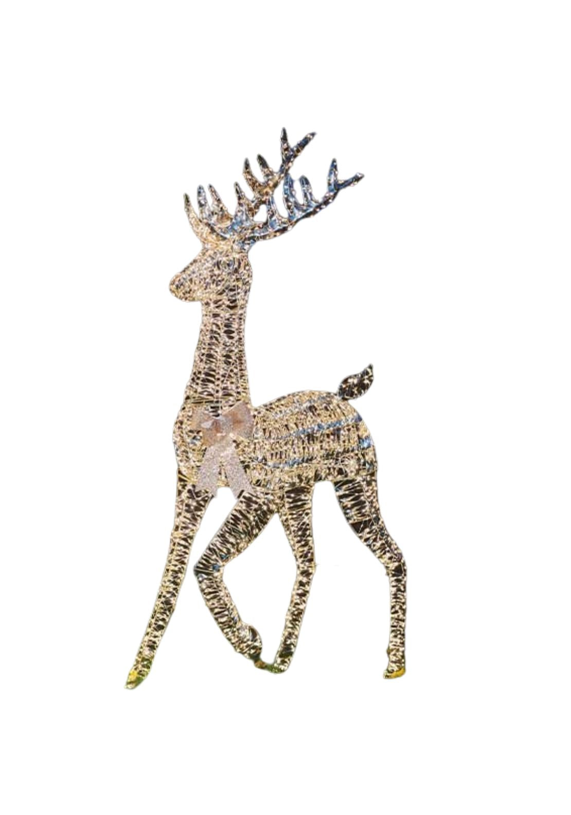 The Home Christmas LED Twist Stag - Gold 1 Shaws Department Stores