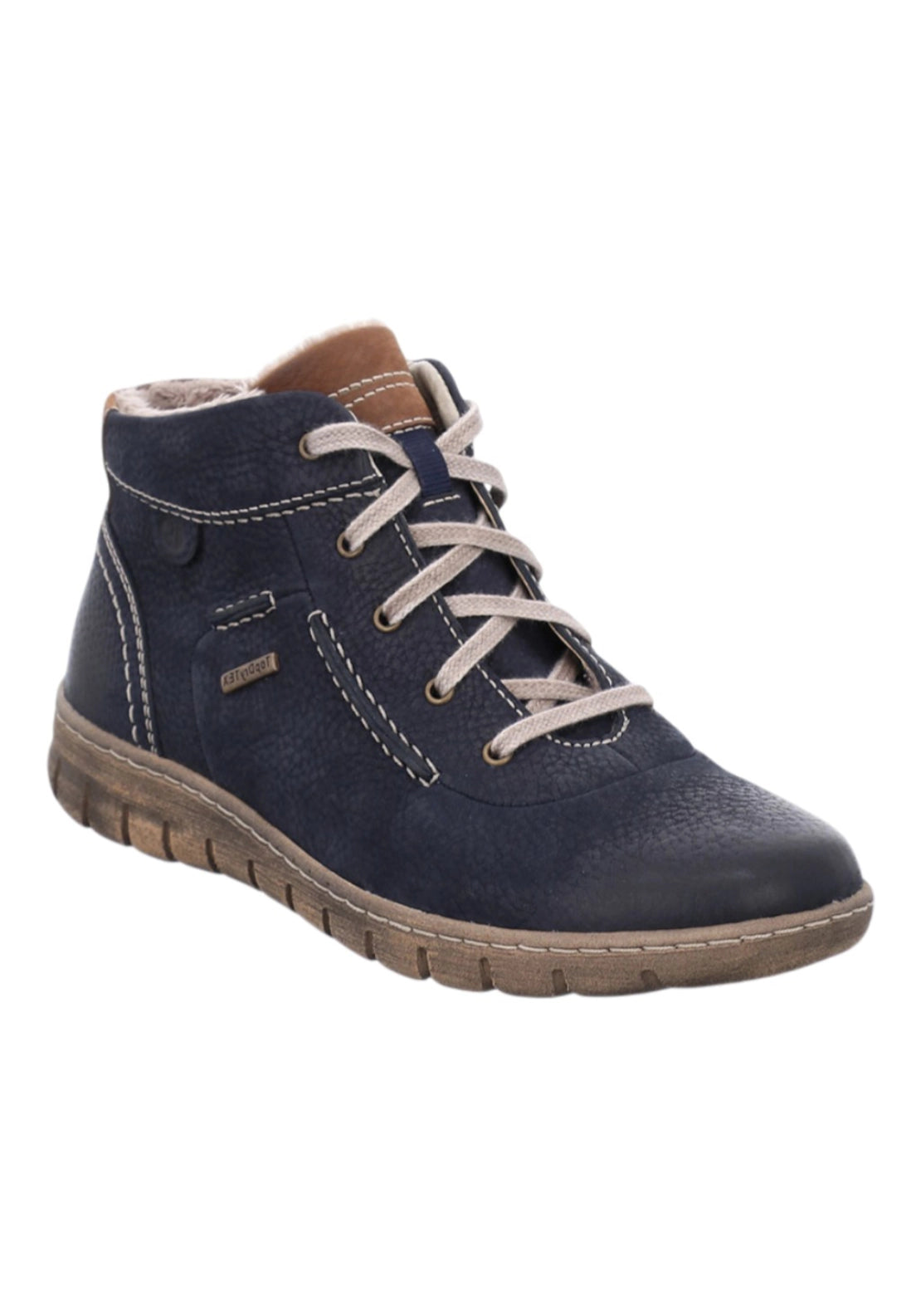 Waterproofproof Soft Nubuck Lace Up Shoe - Ocean