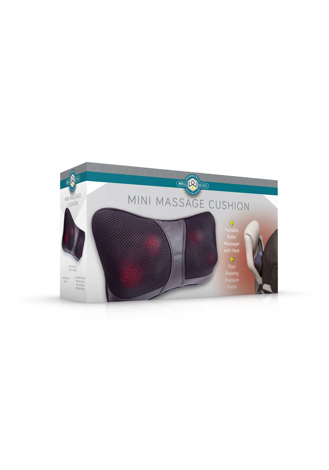 Wellbeing Mini Massage Cushion - Black 4 Shaws Department Stores