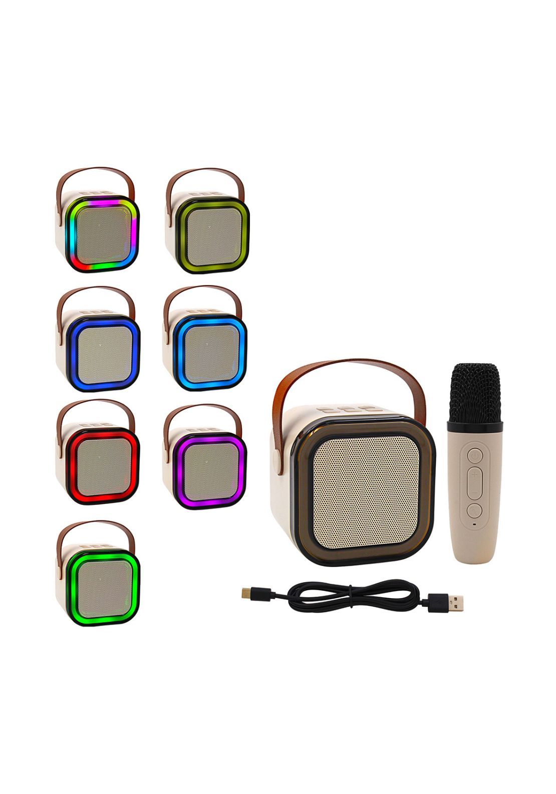 The Home Collection Karaoke Machine 2 Mics - Beige 3 Shaws Department Stores