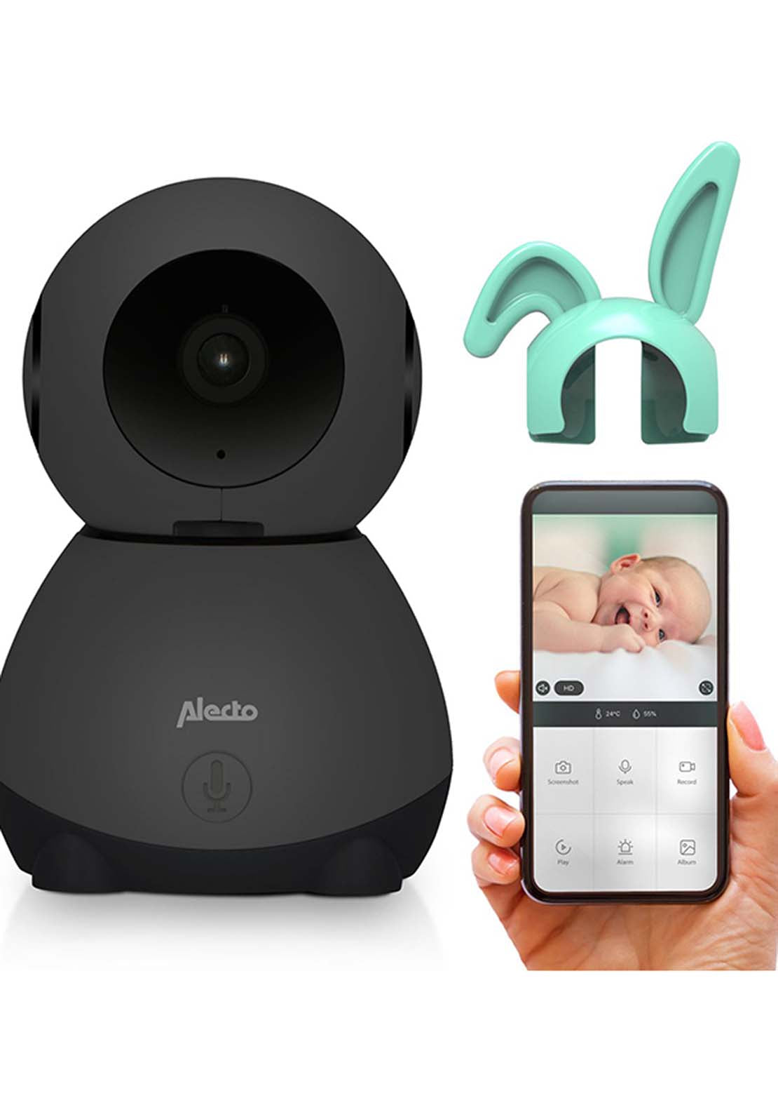 Alecto Smartbaby10Bk Wifi Baby Monitor With Camera 1 Shaws Department Stores