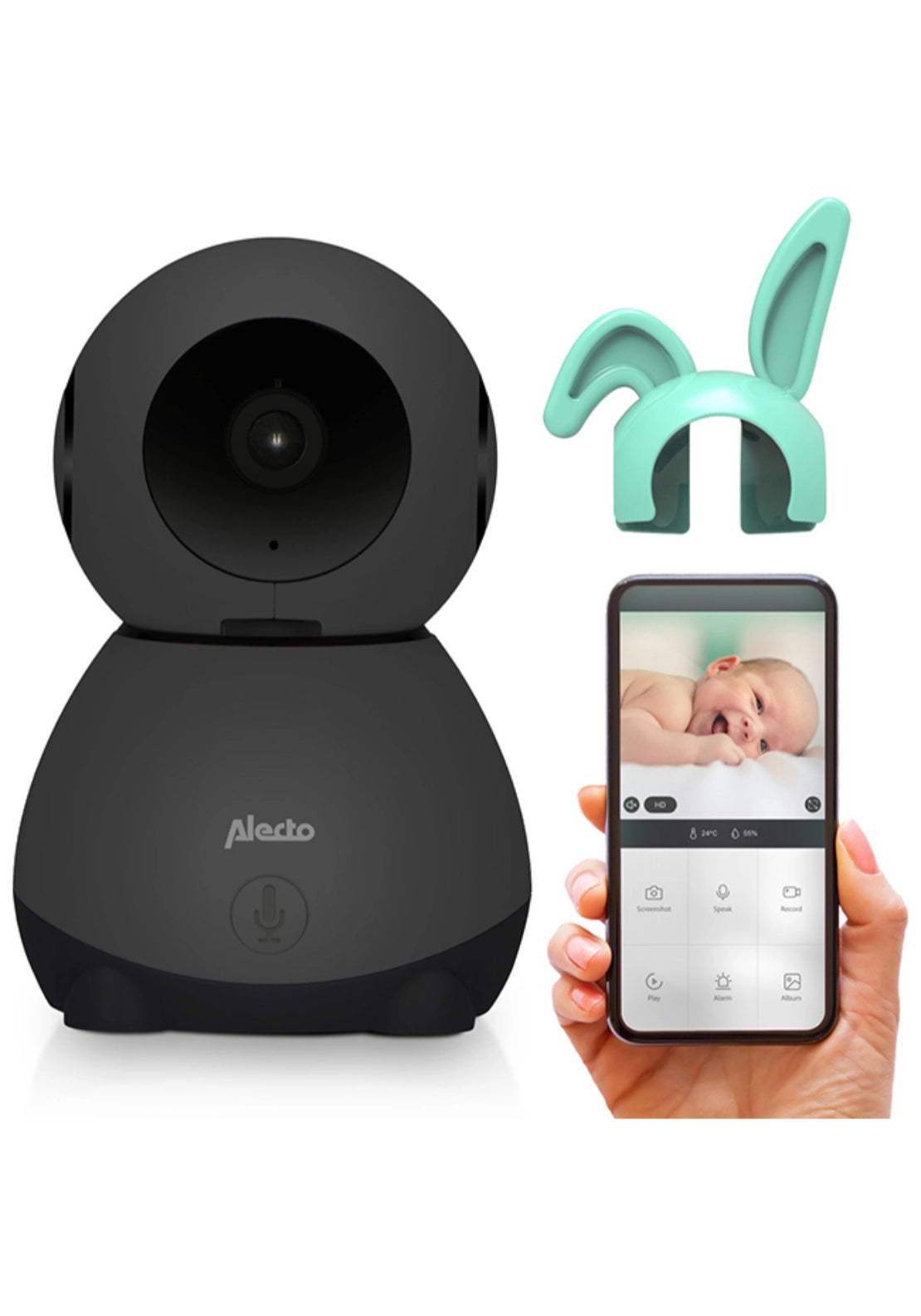 Alecto Smartbaby10Bk Wifi Baby Monitor With Camera 2 Shaws Department Stores