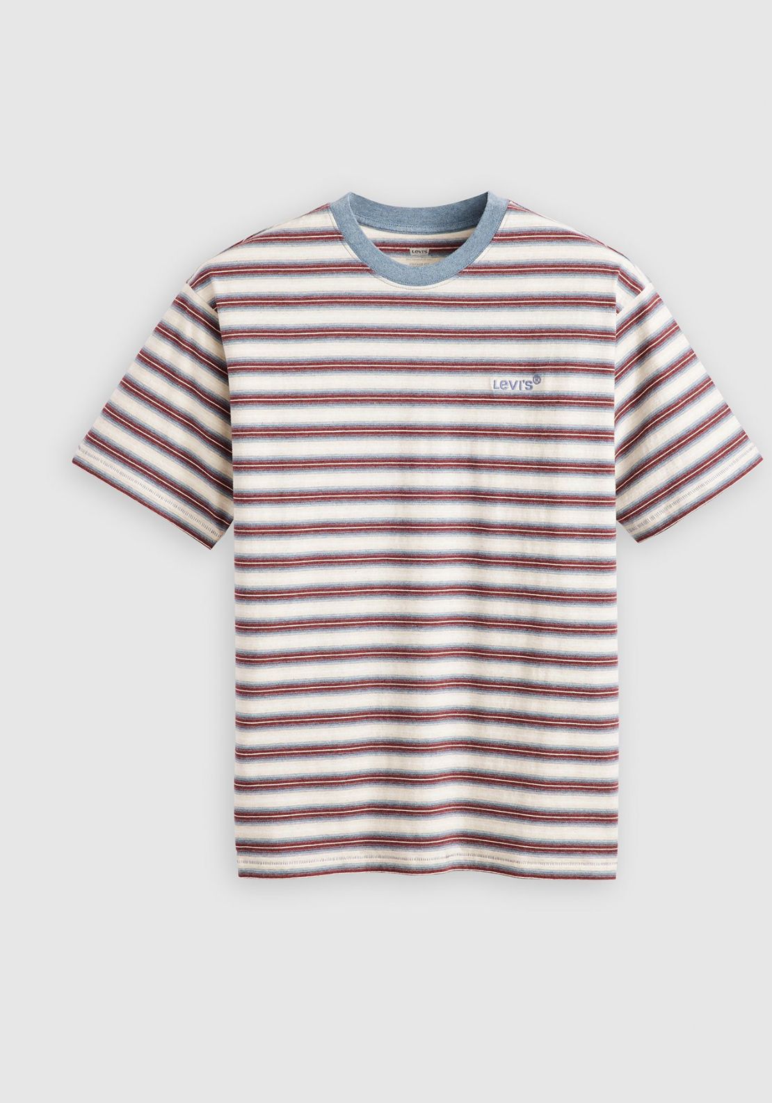 Levis Red Tab Vintage Tee - Break Stripe Porridg 3 Shaws Department Stores