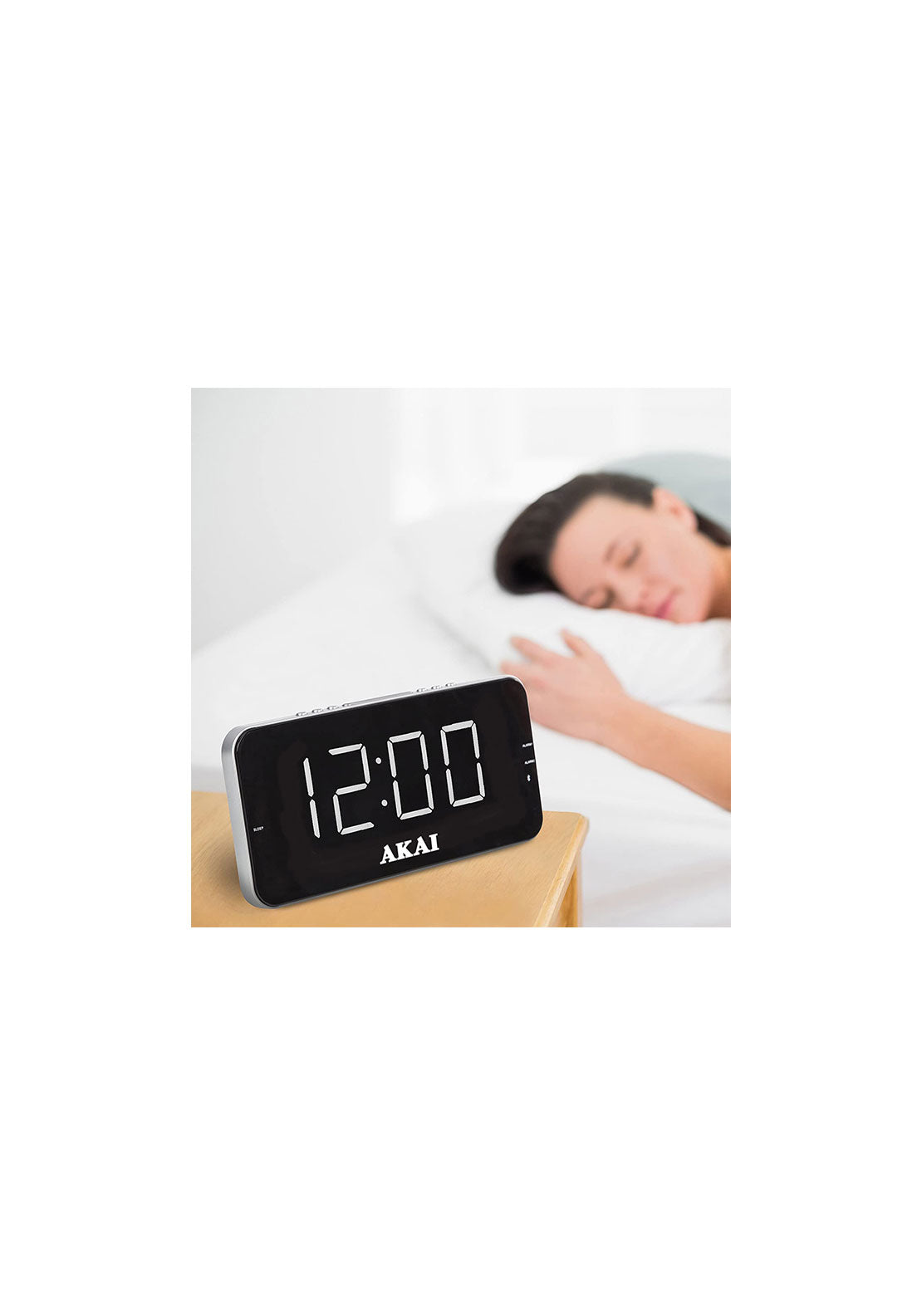 Akai Am/Fm Alarm Clock Radio | A61019 - Black 6 Shaws Department Stores