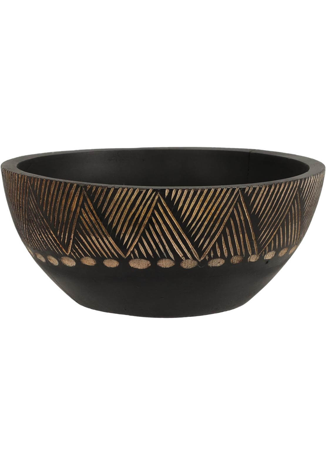 The Home Living Bowl Mango Wood 25cm x 25cm x 10cm 1 Shaws Department Stores
