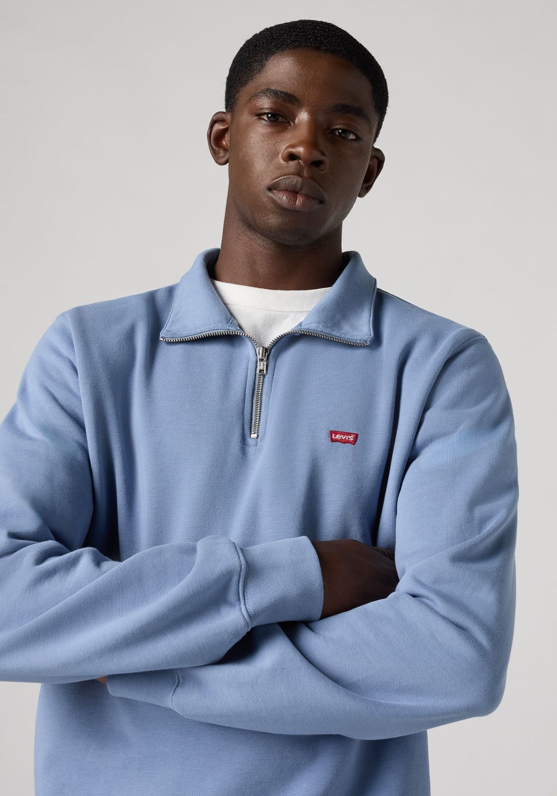 Levis Original Housemark Quarter-Zip Pullover - Cliff 4 Shaws Department Stores