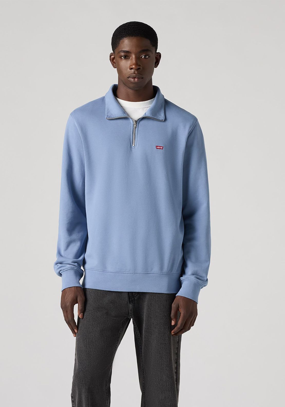 Levis Original Housemark Quarter-Zip Pullover - Cliff 1 Shaws Department Stores