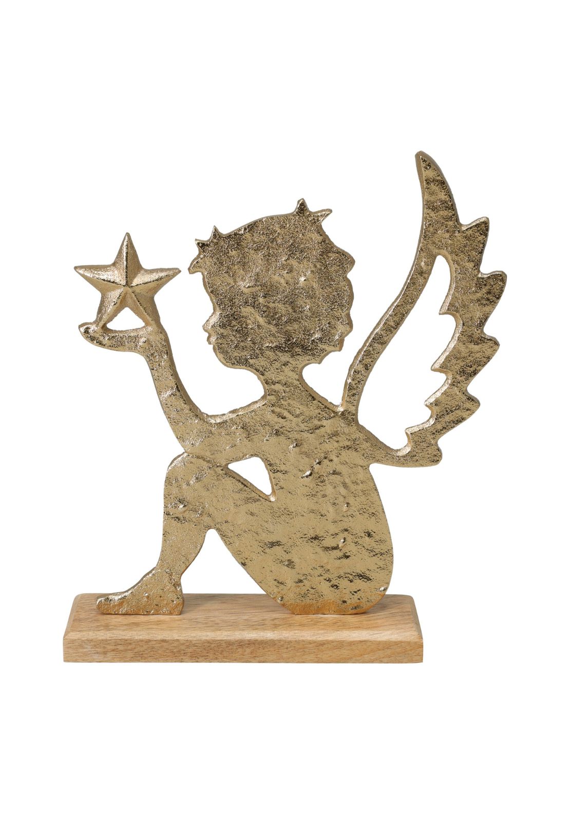 Gold Angel on Wooden Base