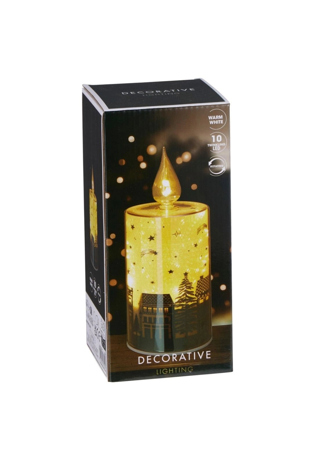LED Glass Candle