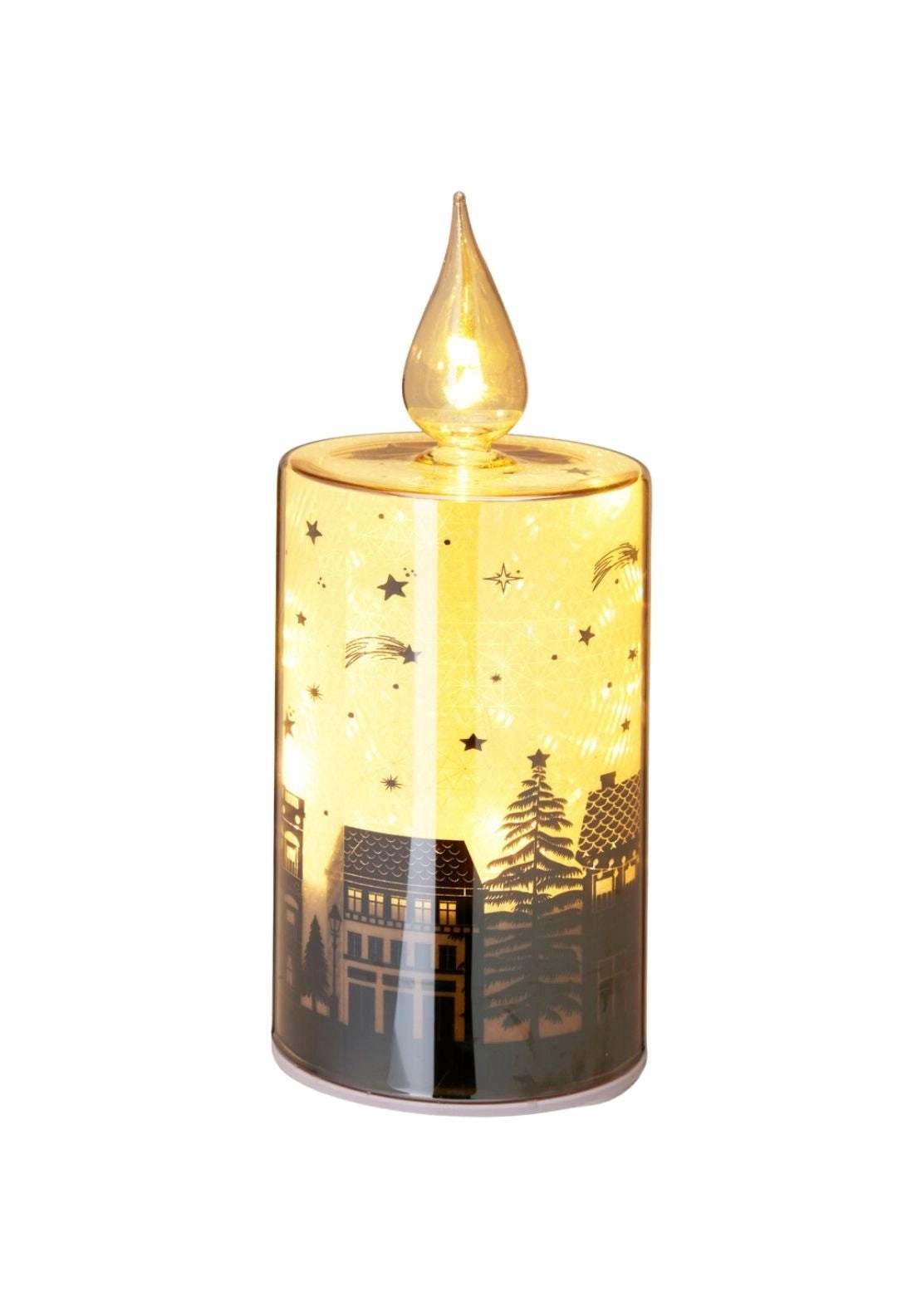 LED Glass Candle