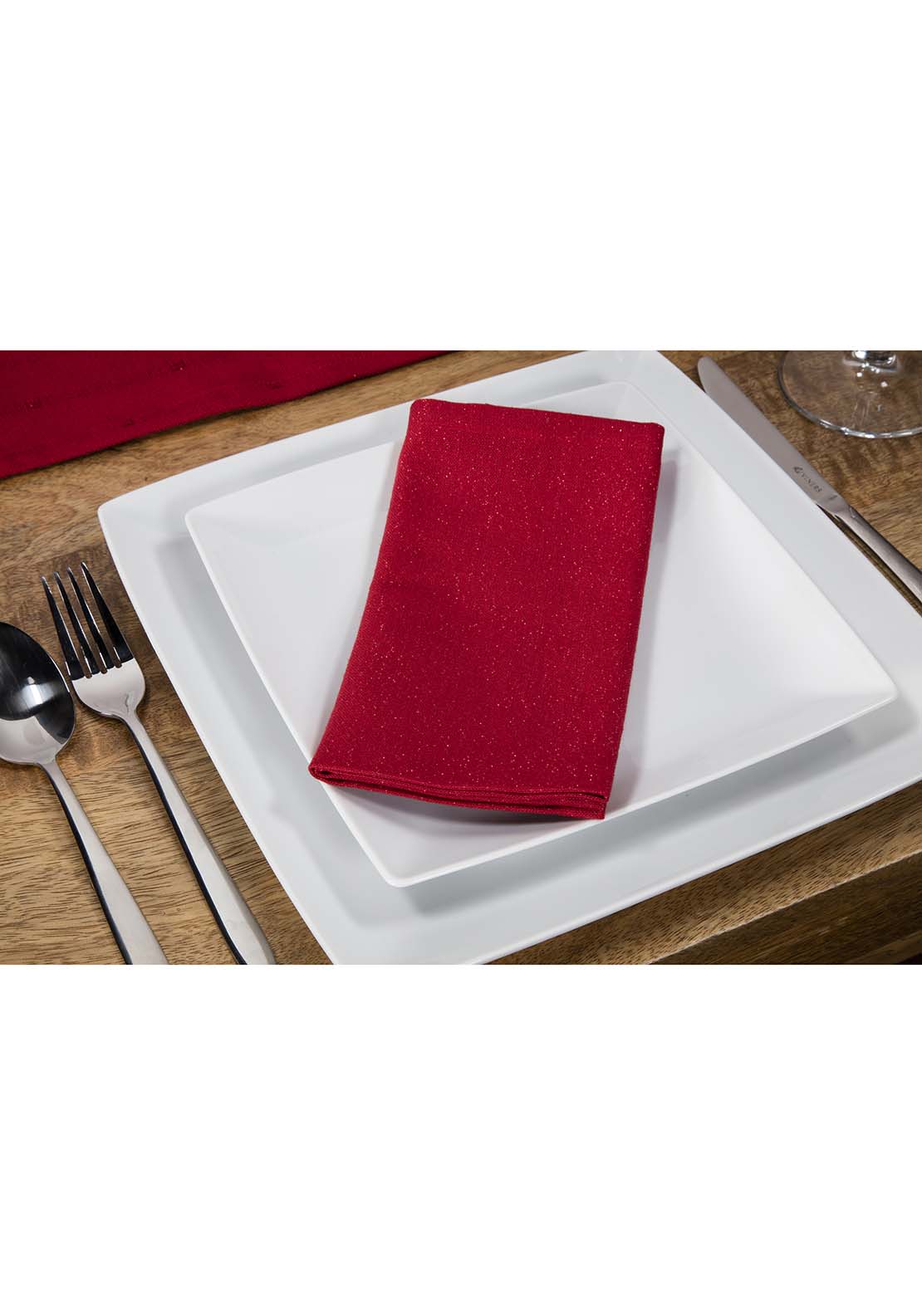 The Home Christmas Set Of 4 Glittered Cloth Napkin 3 Shaws Department Stores