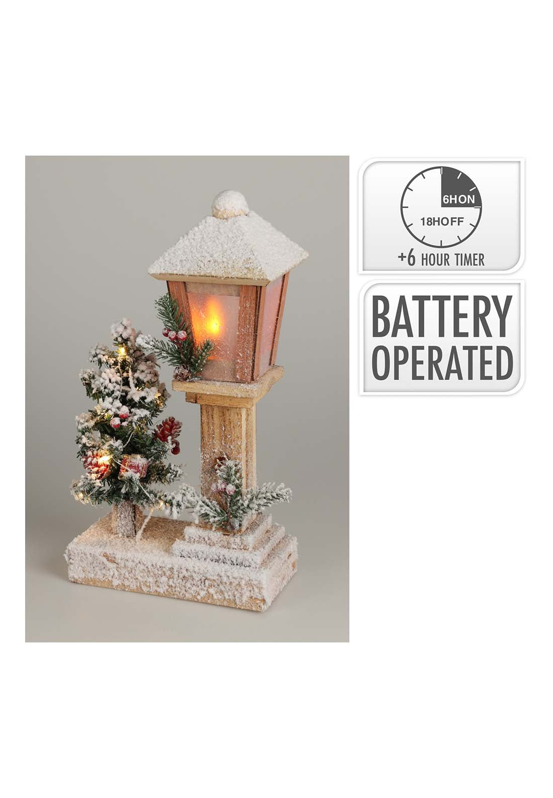 The Home Christmas LED Christmas Street Lamp With Tree 1 Shaws Department Stores
