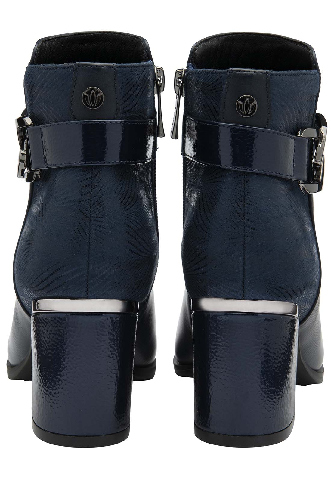 Lotus Adelaide Ladies Ankle Boot - Navy 3 Shaws Department Stores