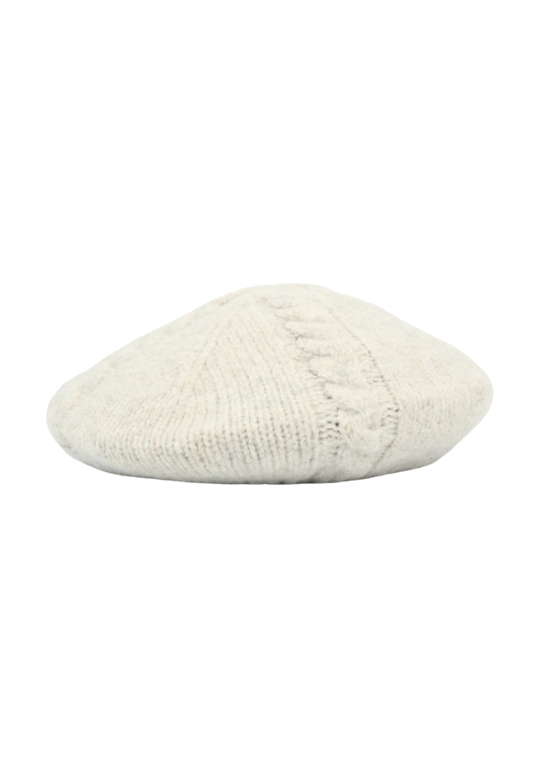 Knitted Beret - Cream