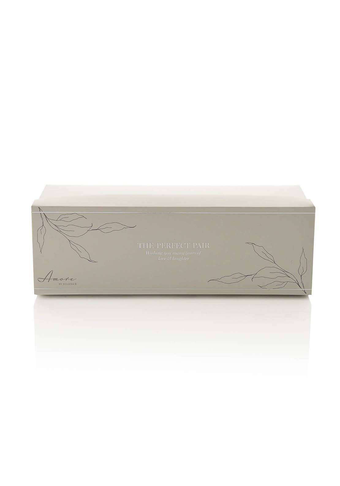 Amore By Juliana Set Of 2 Grey & White Mugs - 10Th Anniversary 3 Shaws Department Stores