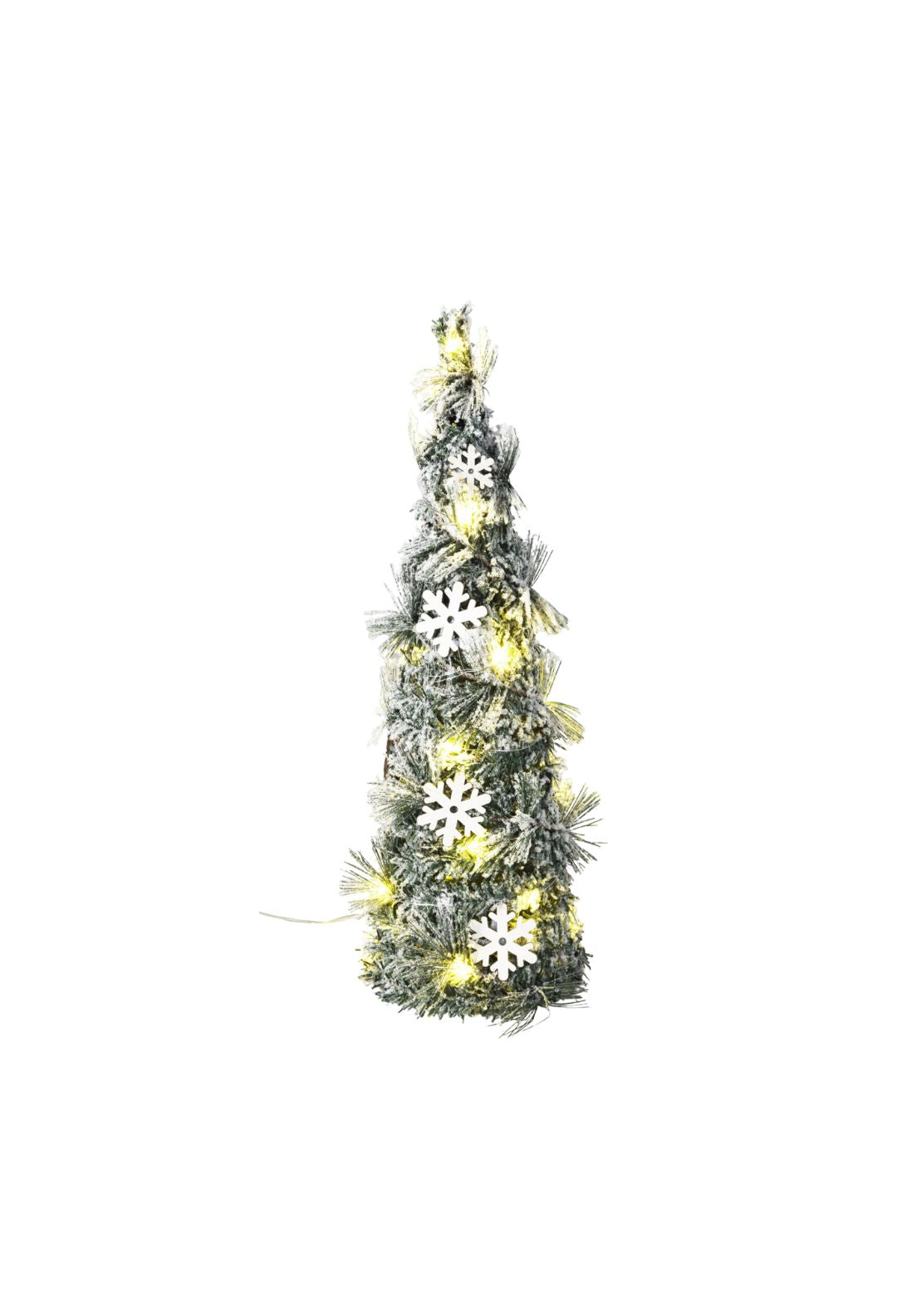 LED Cone Tree With Snow 60cm
