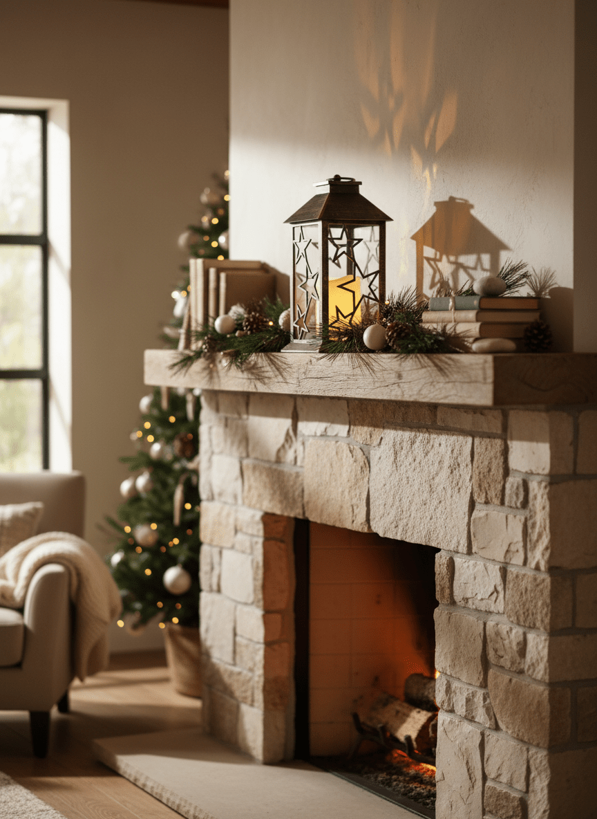 The Home Christmas LED Lantern Star Design - Black 2 Shaws Department Stores