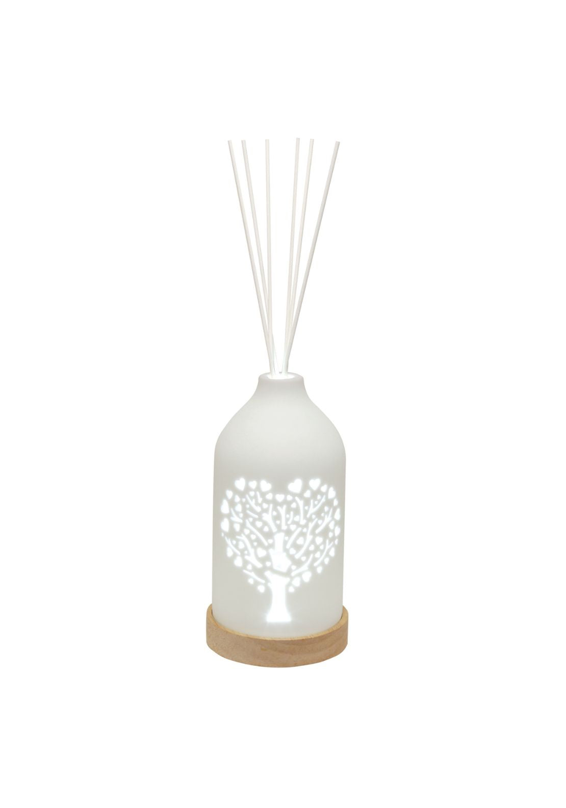 Aromatize LED Tree Ceramic Reed Diffuser - White 1 Shaws Department Stores