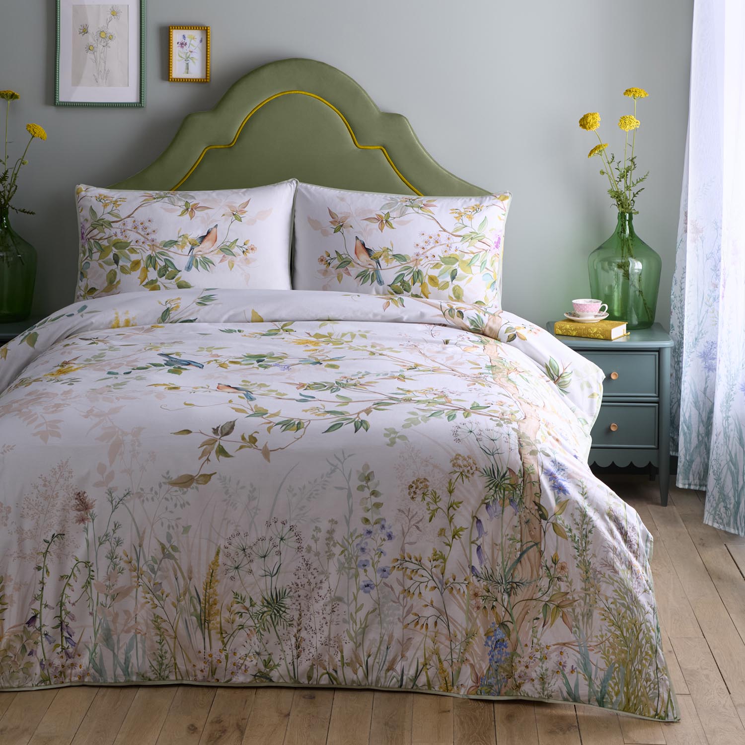 Heather & Ferne Anna Duvet Cover Set - Natural 1 Shaws Department Stores