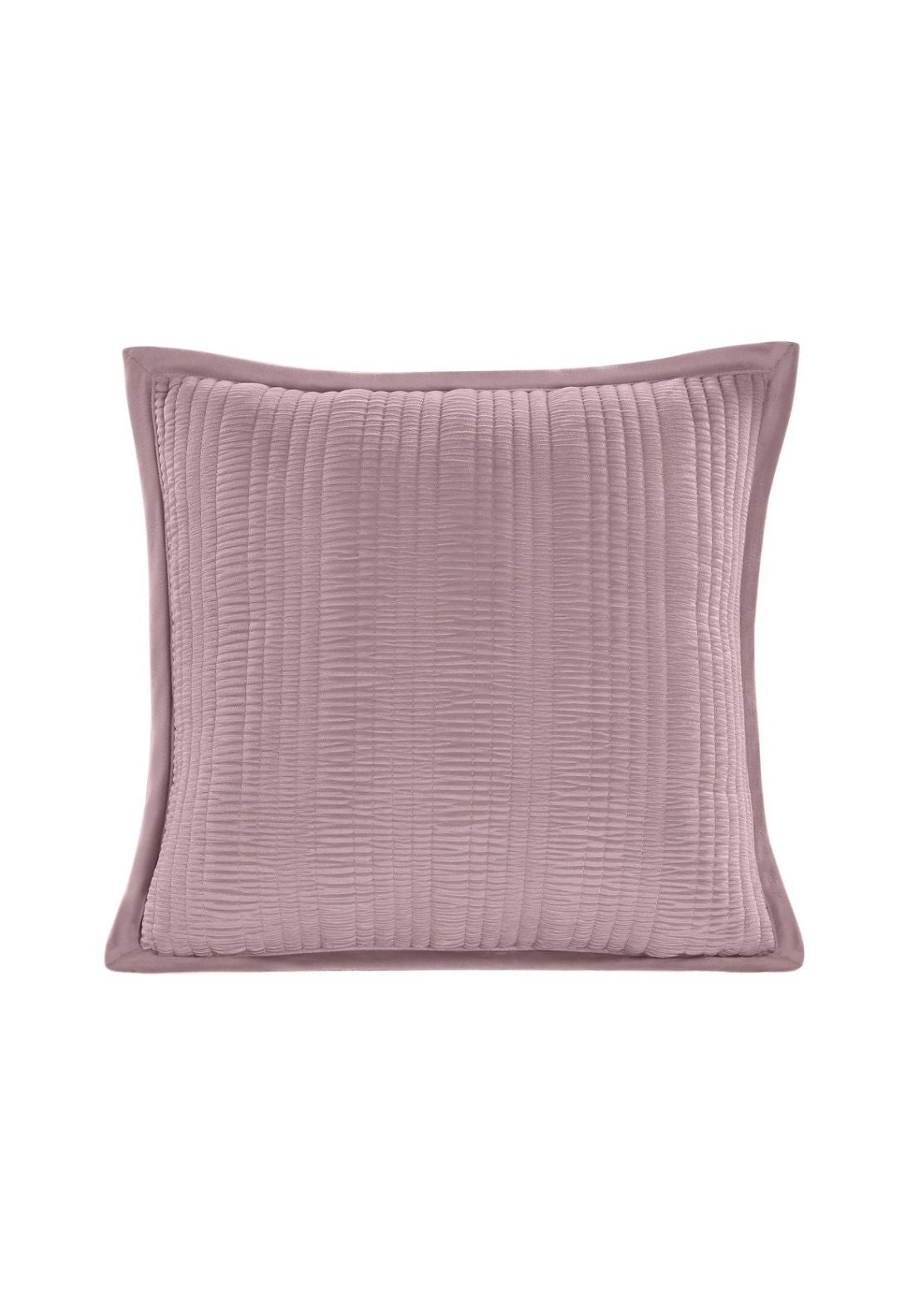 The Home Collection 100% Cotton Ashbury Cushion - Pink 1 Shaws Department Stores