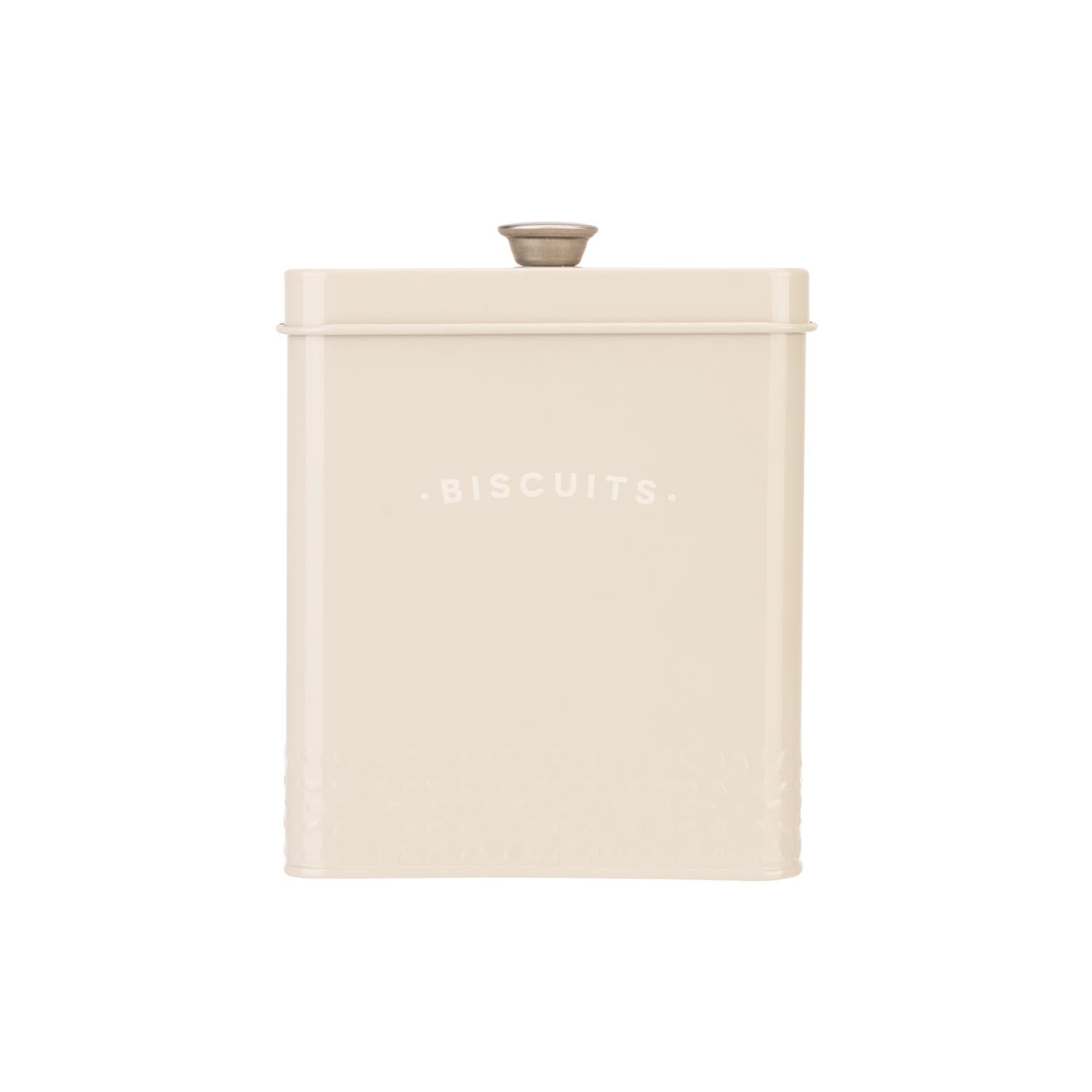 The Home Artisan Street Biscuit Storage Can - Cream 1 Shaws Department Stores