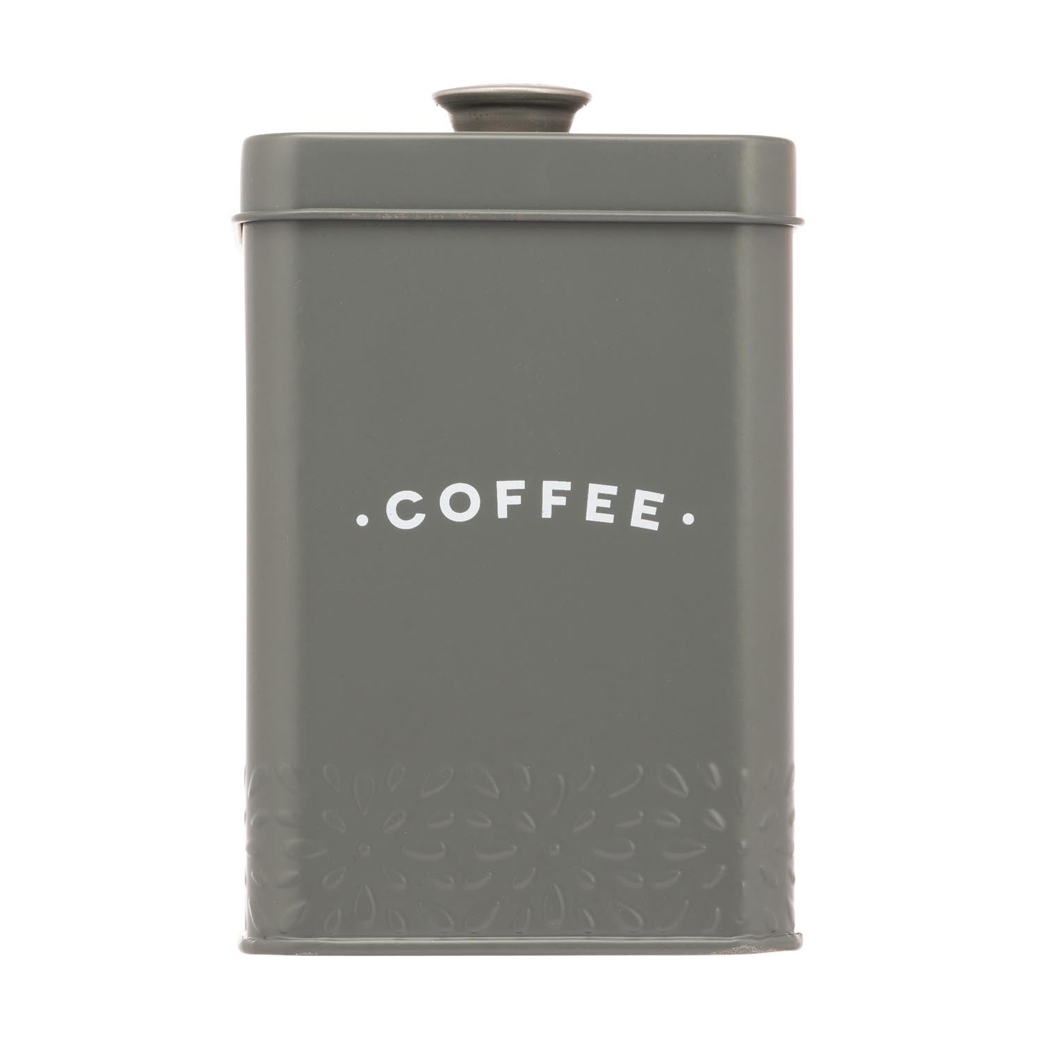 The Home Artisan Street Coffee Storage Can - Grey 1 Shaws Department Stores