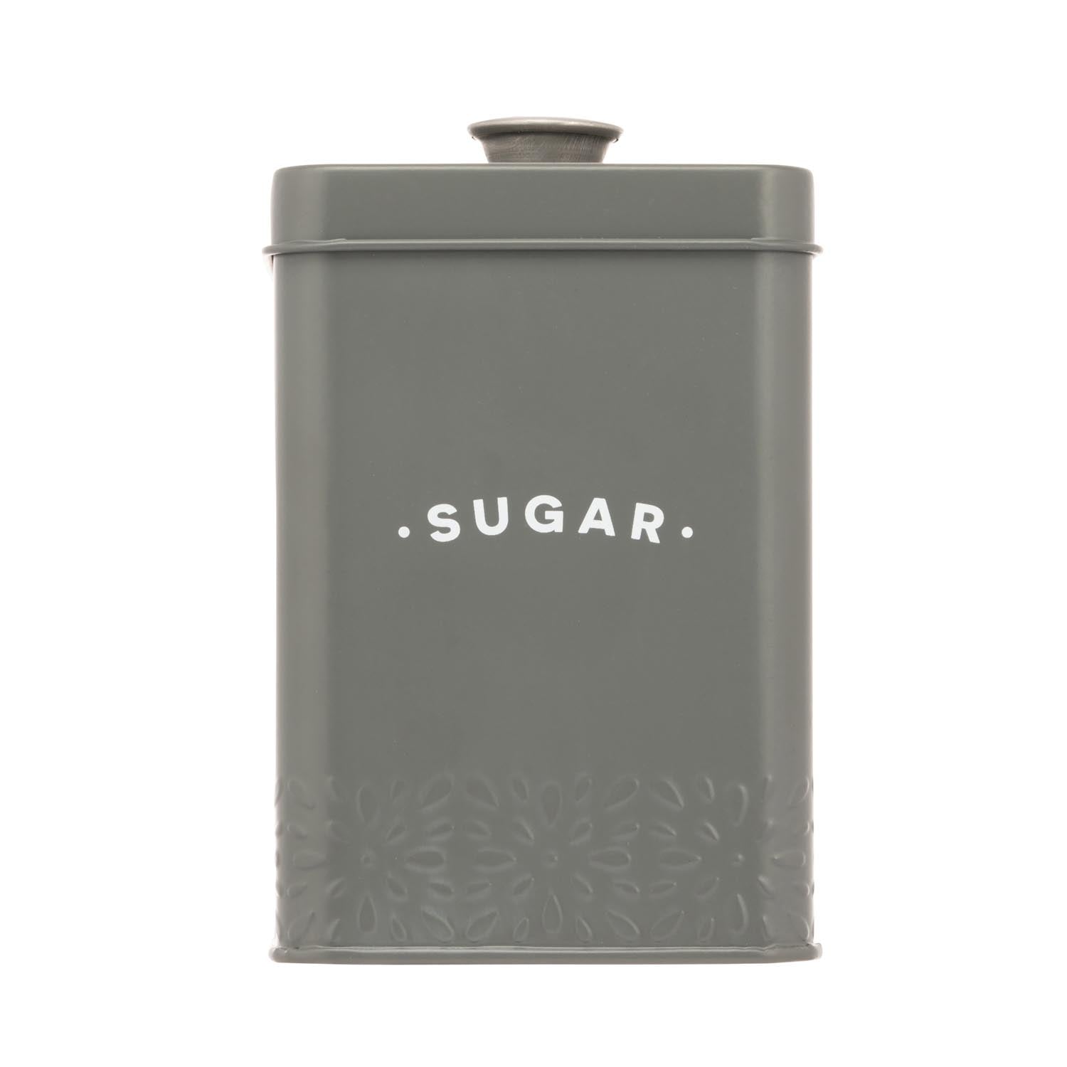 The Home Artisan Street Sugar Storage Can - Grey 1 Shaws Department Stores
