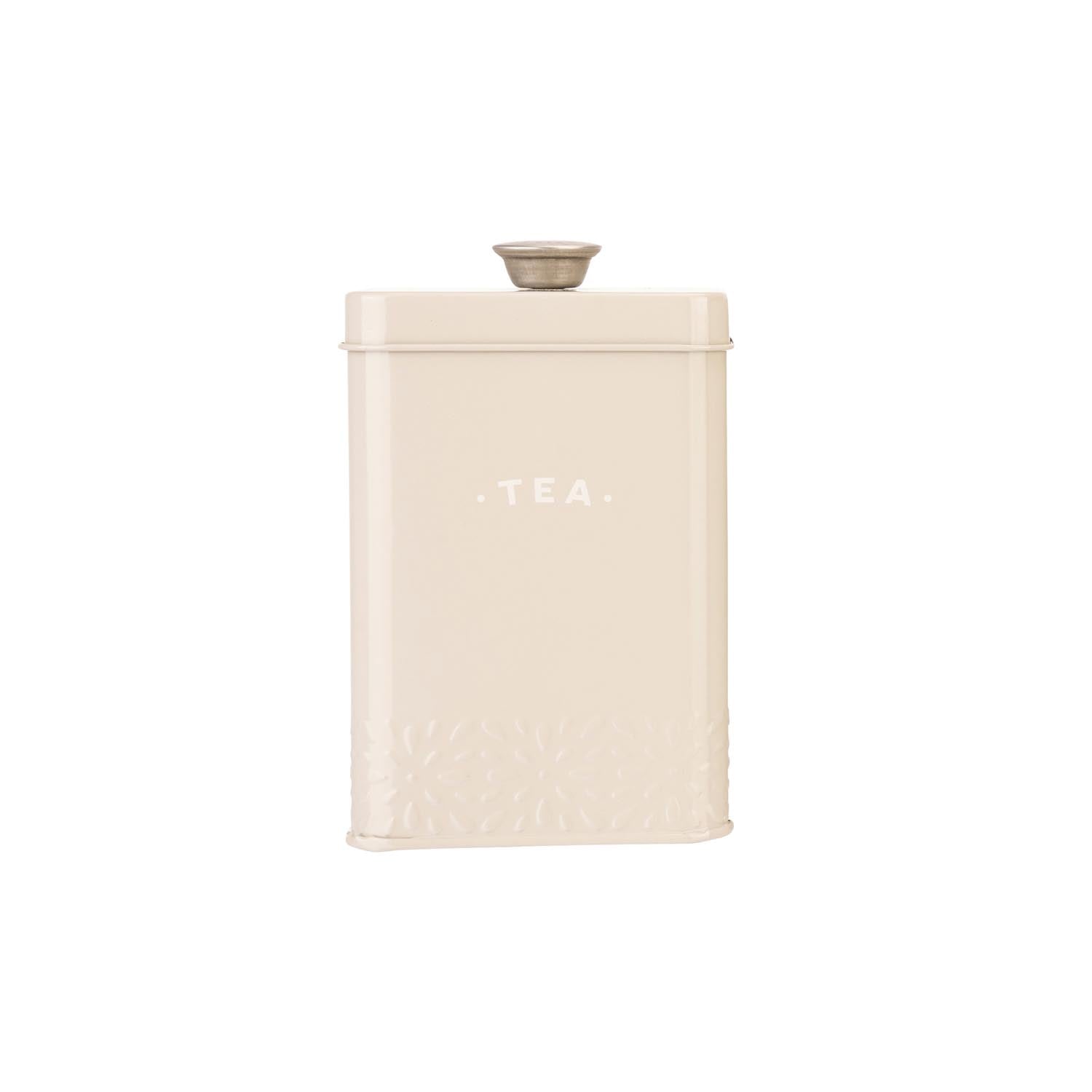 The Home Artisan Street Tea Storage Can - Cream 1 Shaws Department Stores